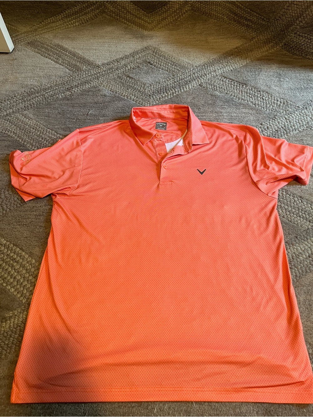 Callaway Men's Coral Performance Polo Shirt size L